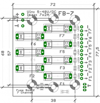 Sicherungsplatine „FB-7.int“
