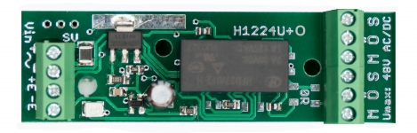 Hutschienen - Relaisplatine „H1224U+O“ für den AC/DC Betrieb