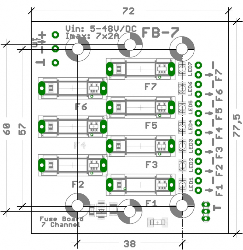 Sicherungsplatine „FB-7.int“